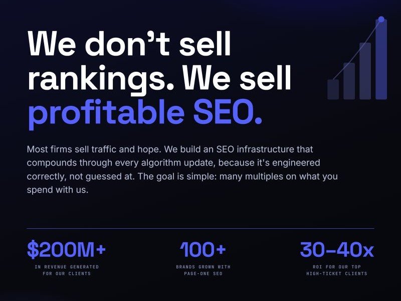 We Don't Sell Keyword Rankings—We Build Real Organic Business Growth 5 Long Term SEO
